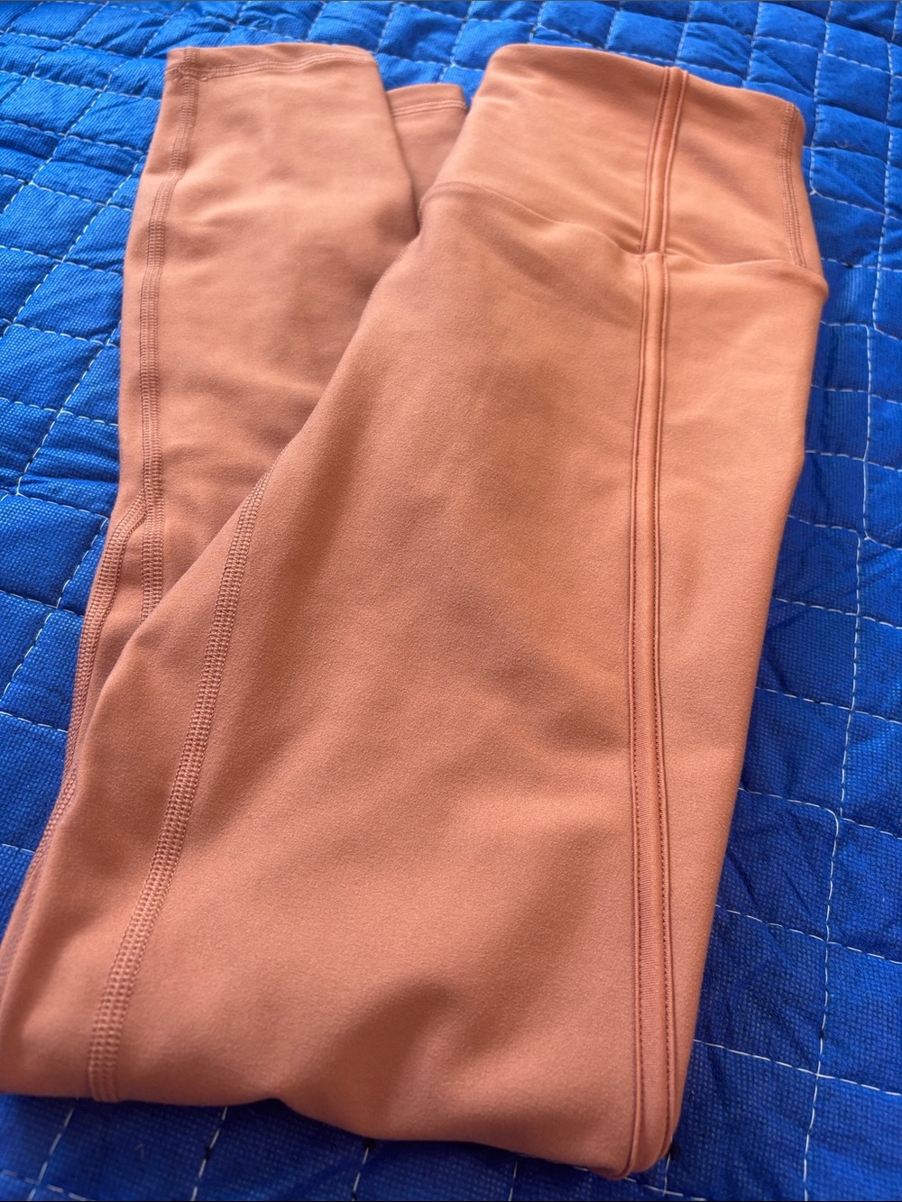 High-Waist Tan/copper YPB ABERCROMBIE Leggings for Women - Stretch Performance